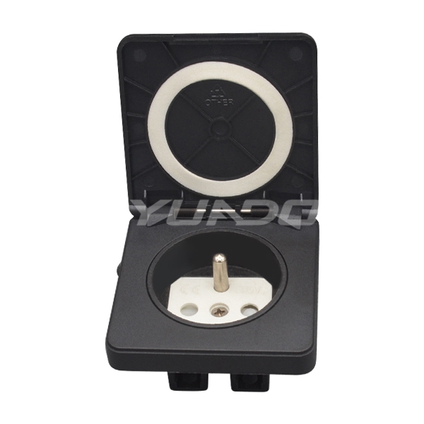 60 x 60mm France waterproof power socket