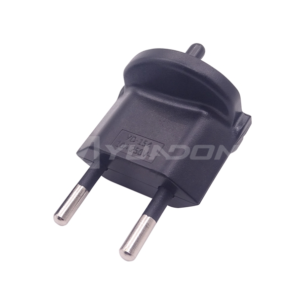 non-reversible version euro to swiss adapter plug 3 pins locking plug adapter