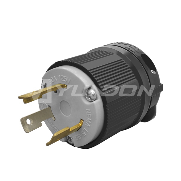 NEMA L5-30 Twistlock Male Plug 30 Amp 125v NEMA L5-30P Industrial Grade Locking Yuadon Nema plug receptacle Plug