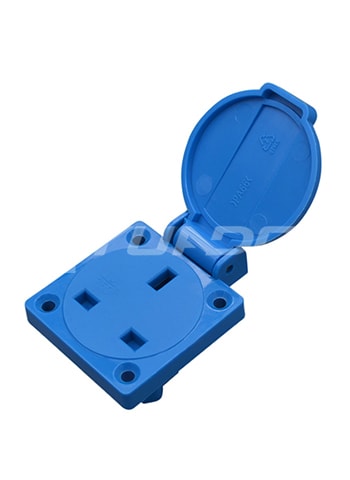 UK Waterproof Socket Outlet 13A Wall Socket IP54 Electrical Floor Outlet