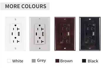 USB wall socket for usa, usa wall socket