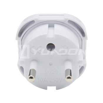 3 Pin to 2 Pin Plug Adaptor UK to Euro Power Plug European Plug Adapters 02