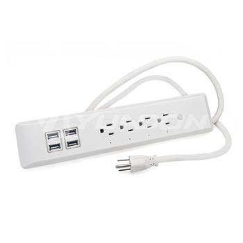 4-Outlet Remote Control Travel Wifi Surge Protector Smart Power Strip With USB