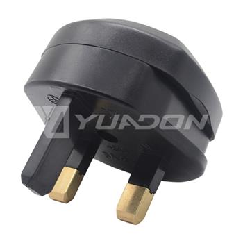 2 Pin to 3 Pin Adapter Euro Socket to UK Plug Travel Adapter