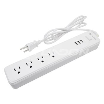 4-Gang USA Outlet Power strip with usb port