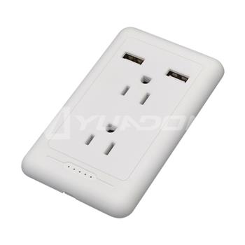 NEMA 5-15R Wall outlet with USB port