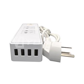 CCC Chinese Power Strip with 4-USB Port AC Outlet 4 Amp Switch Power Charging Outlet 04