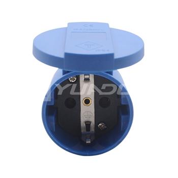 Germany Outlet Schuko Socket 16A / 250V Rubber Europe Plug Socket Type F Female Socket 03