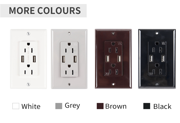 ETL-001,USB wall socket for USA