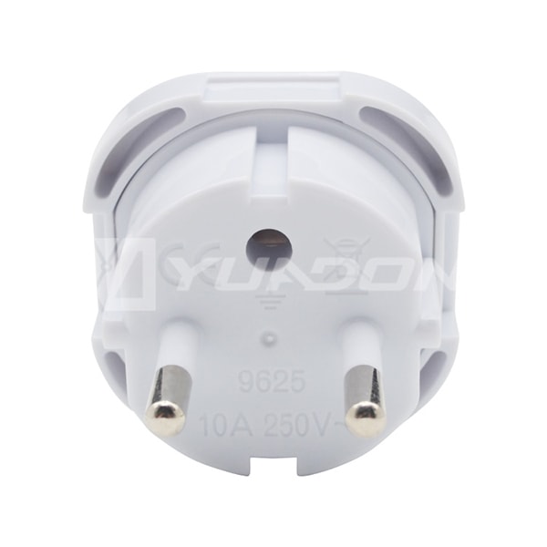 3 Pin to 2 Pin Plug Adaptor UK to Euro Power Plug European Plug Adapters 02