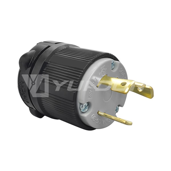 30A 250V, 2P 3W UL Listed Generator Power Locking NEMA L6-30P Twist-Lock Plug 04