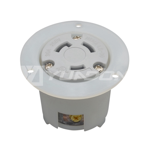 Locking Flanged Outlet NEMA L6-30R