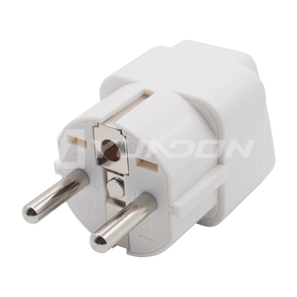 European Standard Indonesia Germany Power Travel Plug EU US To Germany Plug Socket for NEMA 5-15P Plug  