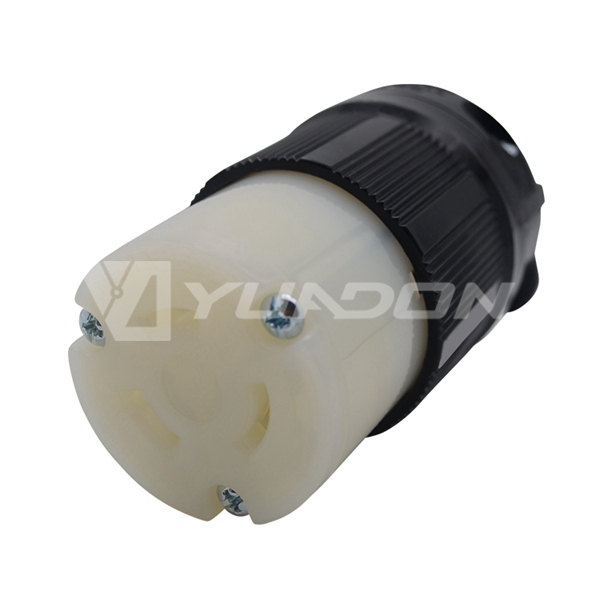 20a 480v 2 Pole 3 Wire Grounding L820C Connector NEMA L8-20C 20A Locking Cord Connector