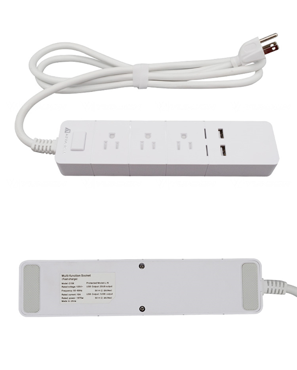 YDP-23 3 way us power strip